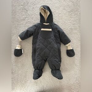 7AM Enfant Benji Black Snowsuit 6-12M